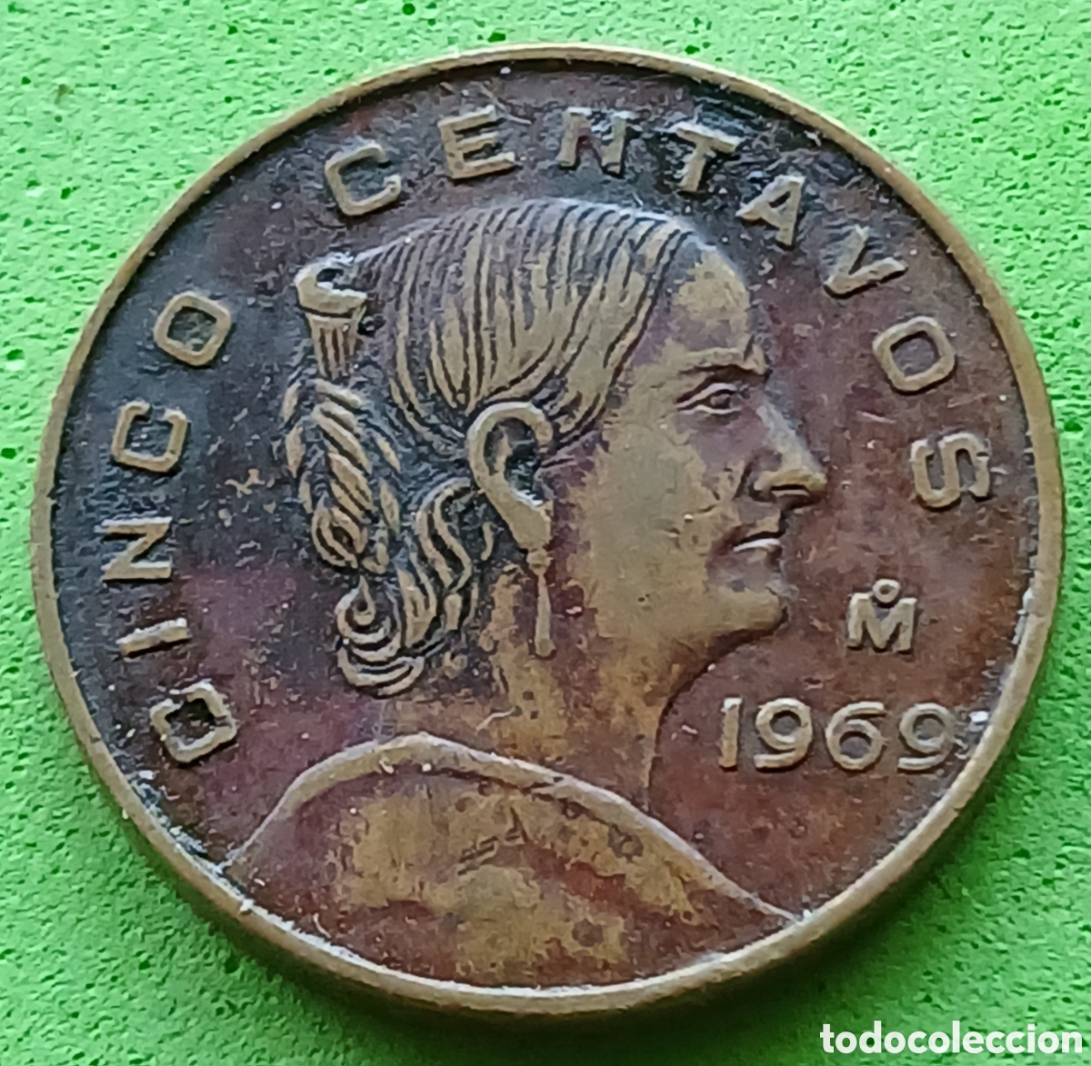 Monedas antiguas de Am&eacute;rica: M&eacute;xico 5 centavos 1969 km#426