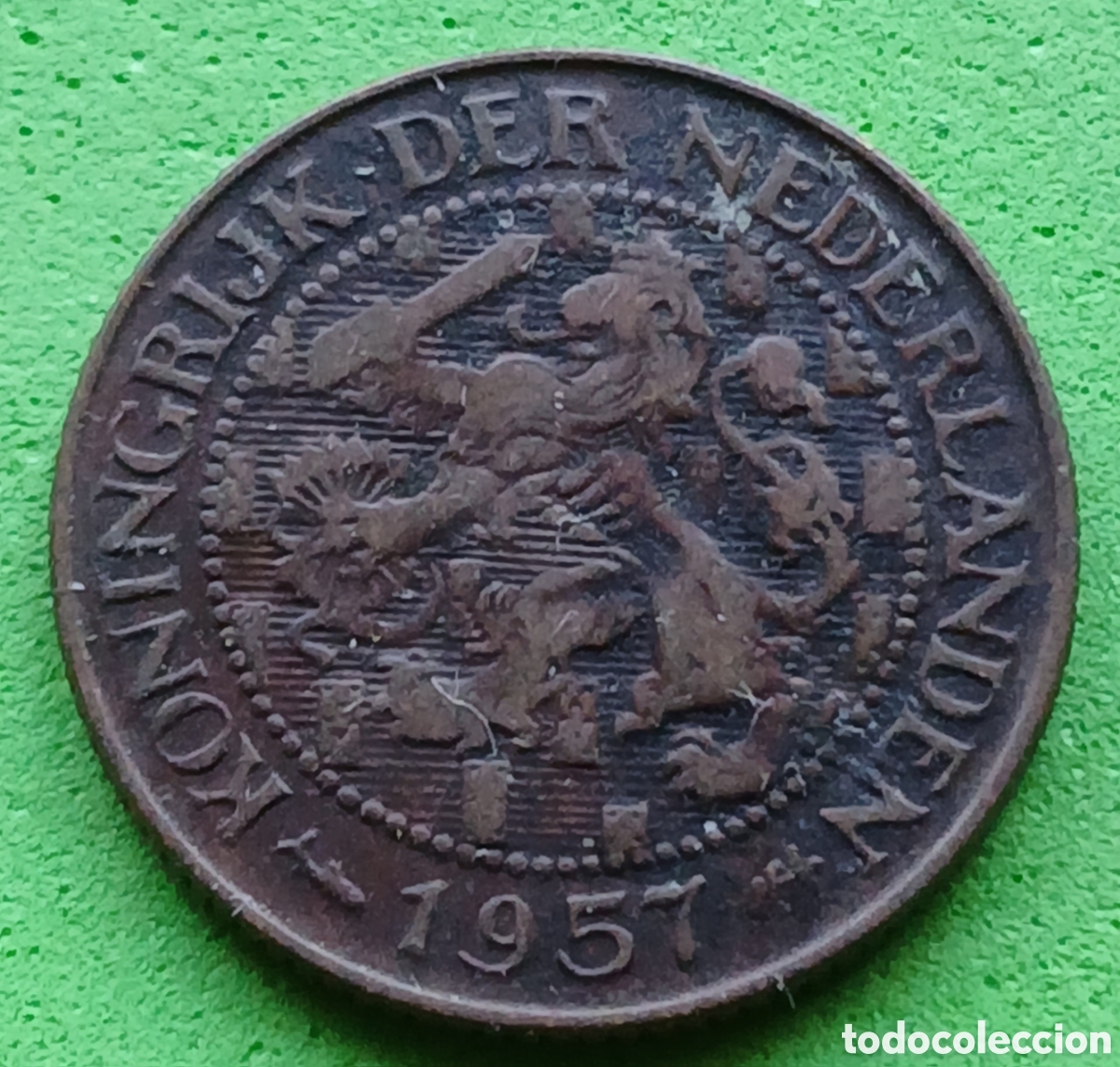 Monedas antiguas de Am&eacute;rica: Surinam 1 cent 1957 km#10a poco com&uacute;n