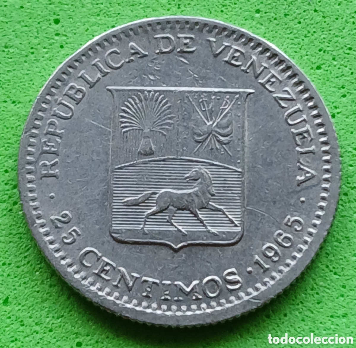 Monedas antiguas de Am&eacute;rica: Venezuela 25 c&eacute;ntimos 1965 Y#40