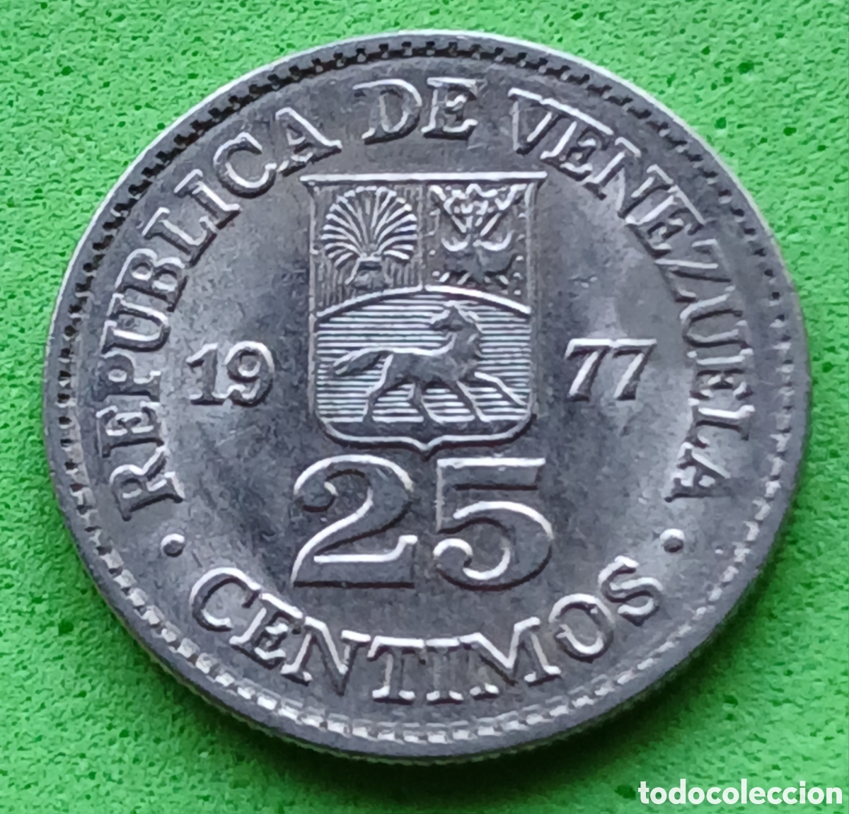 Monedas antiguas de Am&eacute;rica: Venezuela 25 c&eacute;ntimos 1977 Y#50