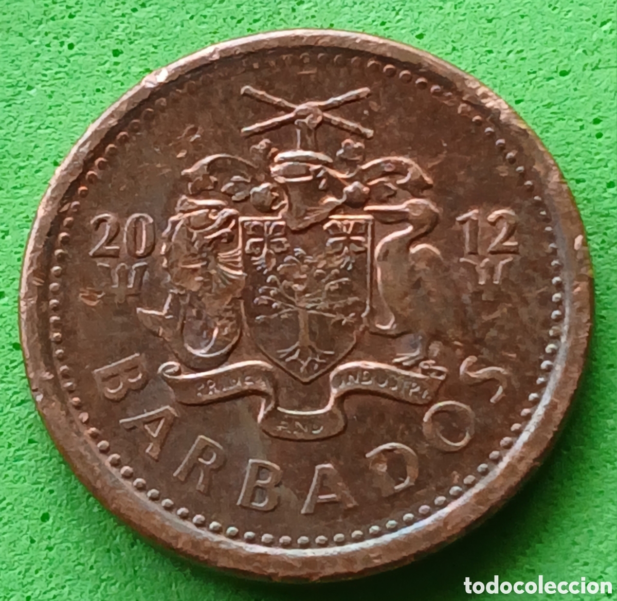 Monedas antiguas de Am&eacute;rica: Barbados 1 cent 2012 km#10b