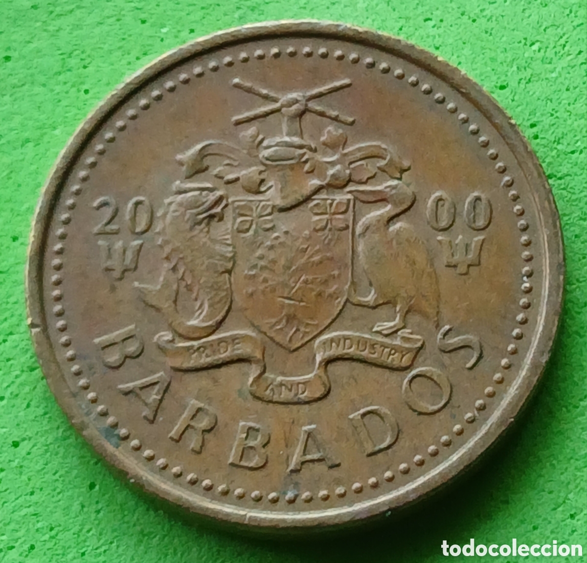 Monedas antiguas de Am&eacute;rica: Barbados 5 cents 2000 km#11