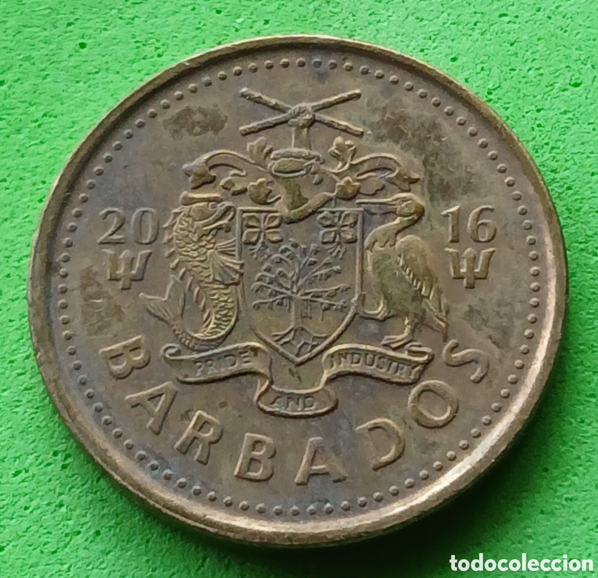 Monedas antiguas de Am&eacute;rica: Barbados 5 cents 2016 km#11a