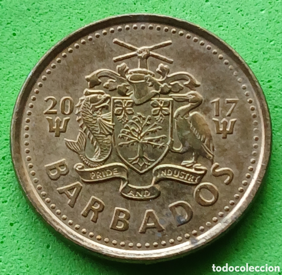 Monedas antiguas de Am&eacute;rica: Barbados 5 cents 2017 km#11a