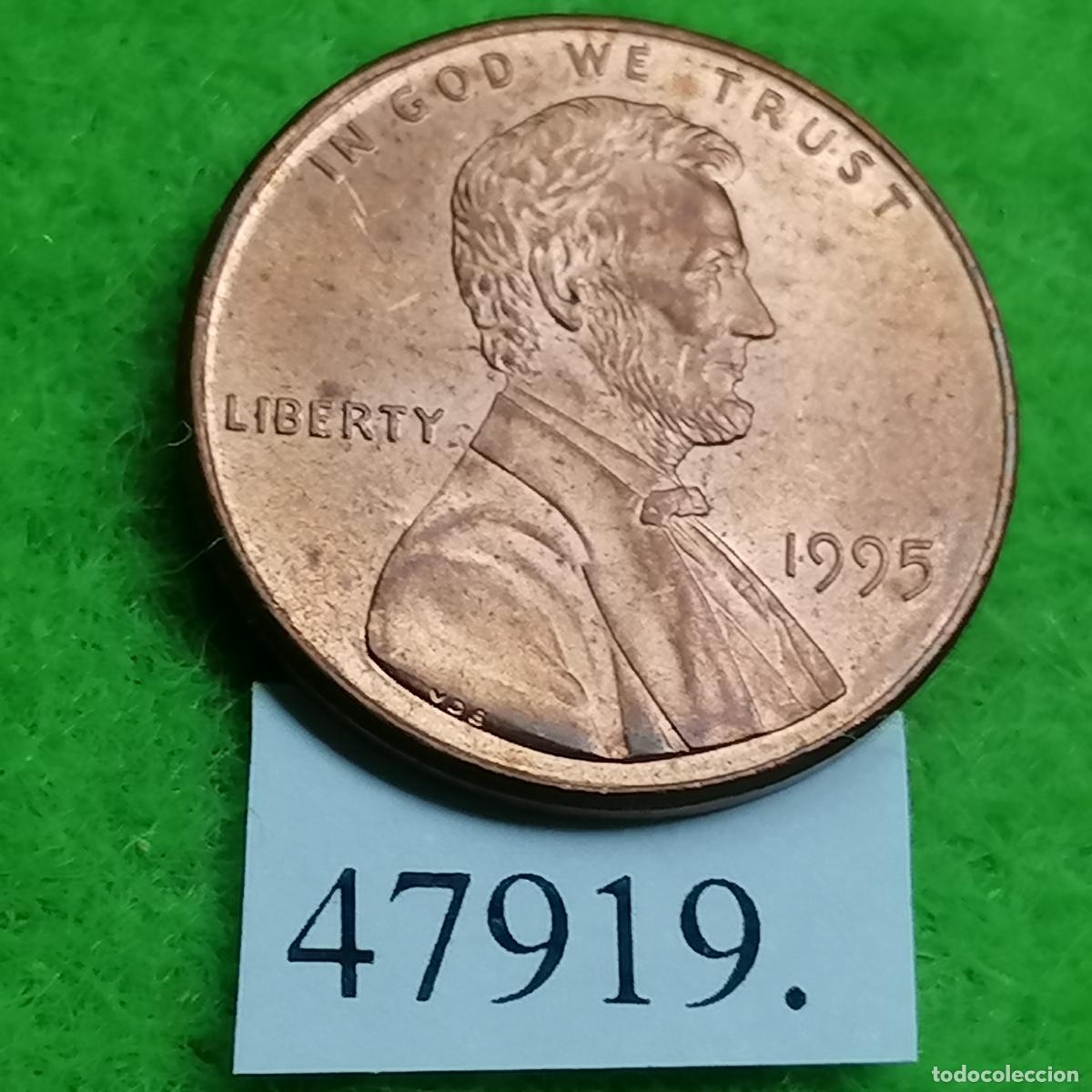 Monedas antiguas de Am&eacute;rica: Estados Unidos de America, 1 c&eacute;ntimo, 1995 P, centavo, USA