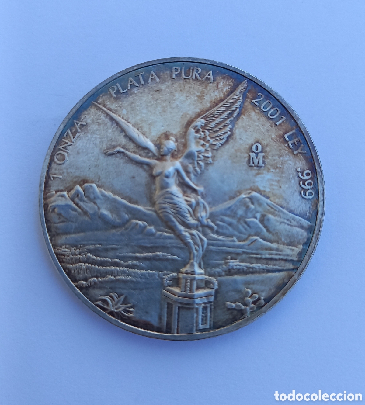 Monedas antiguas de Am&eacute;rica: Una Onza de plata de M&eacute;xico. 2001