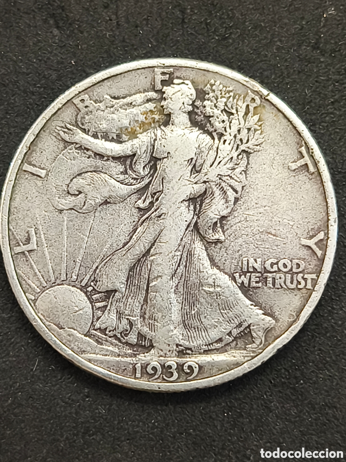 Monedas antiguas de Am&eacute;rica: United States Federal republic 1939 &frac12; Dollar &rdquo;Walking Liberty Half Dollar&rdquo;