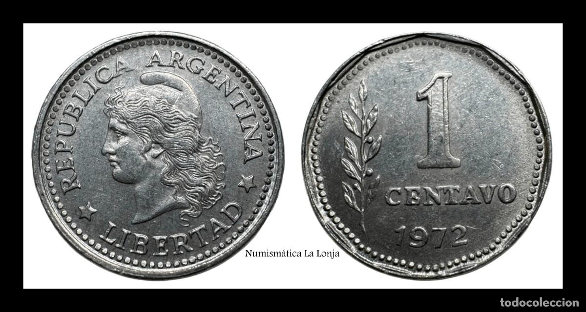 Monedas antiguas de Am&eacute;rica: Argentina 1 Centavo 1972 Km 64 Sc Unc