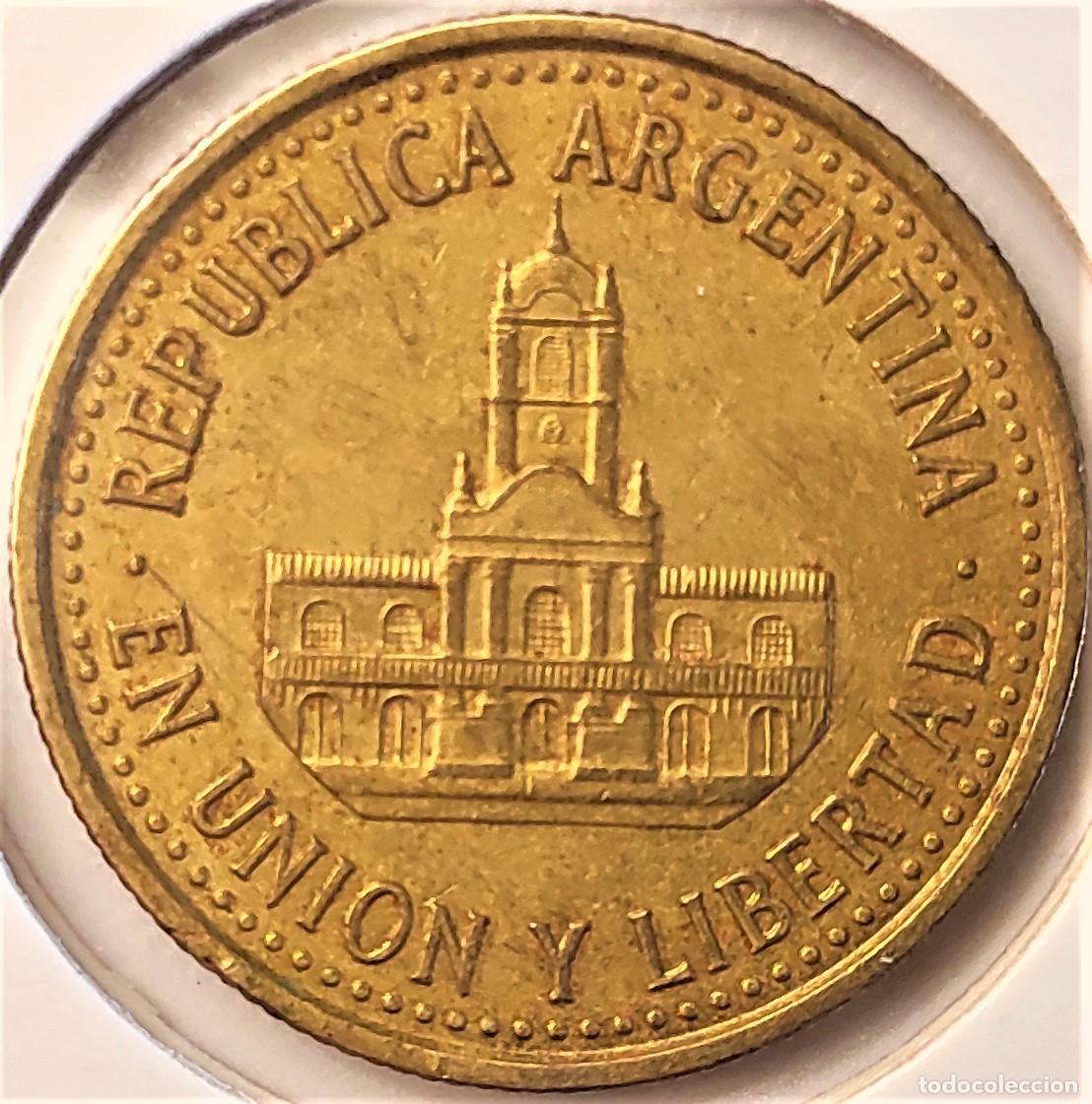 Monedas antiguas de Am&eacute;rica: ARGENTINA (1992-) - 25 CENTAVOS 2010 - PESO - B - 5,40 GR. BRONCE DE ALUMINIO - DIAMETRO 24,20 mm