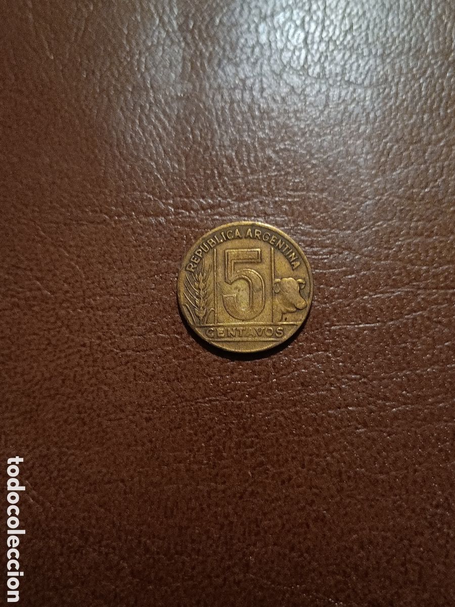 Monedas antiguas de Am&eacute;rica: 5 CENTAVOS 1948 - ARGENTINA - Foto 1