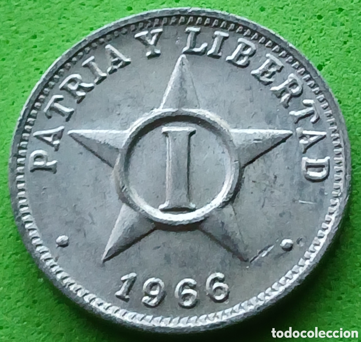 Monedas antiguas de Am&eacute;rica: Cuba 1 centavo 1966 km#33.1 poco com&uacute;n