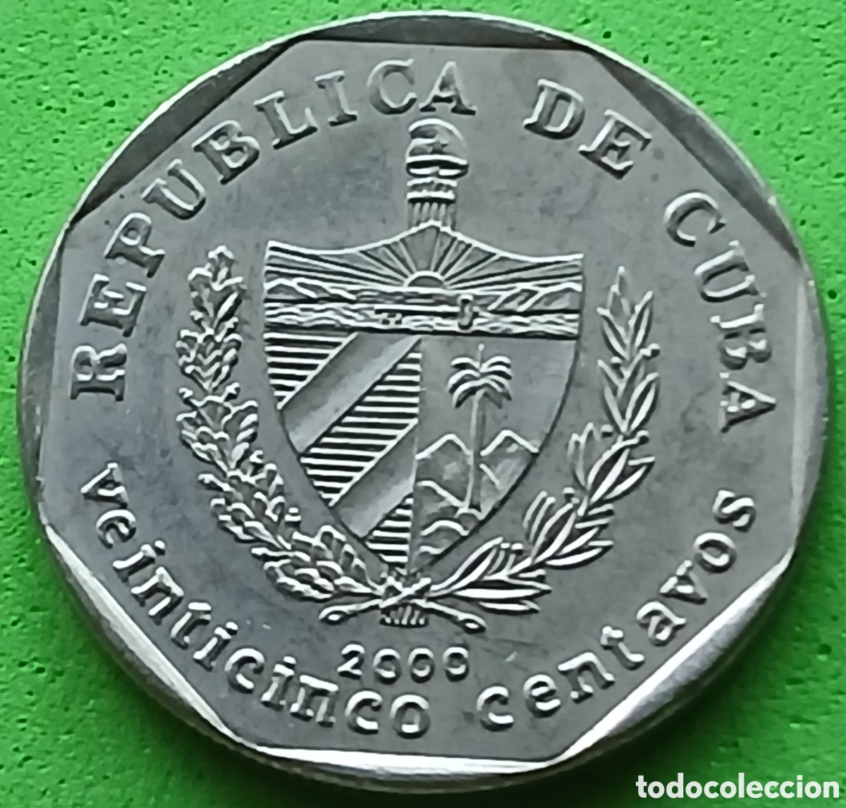 Monedas antiguas de Am&eacute;rica: Cuba 25 centavos 2000 km#577