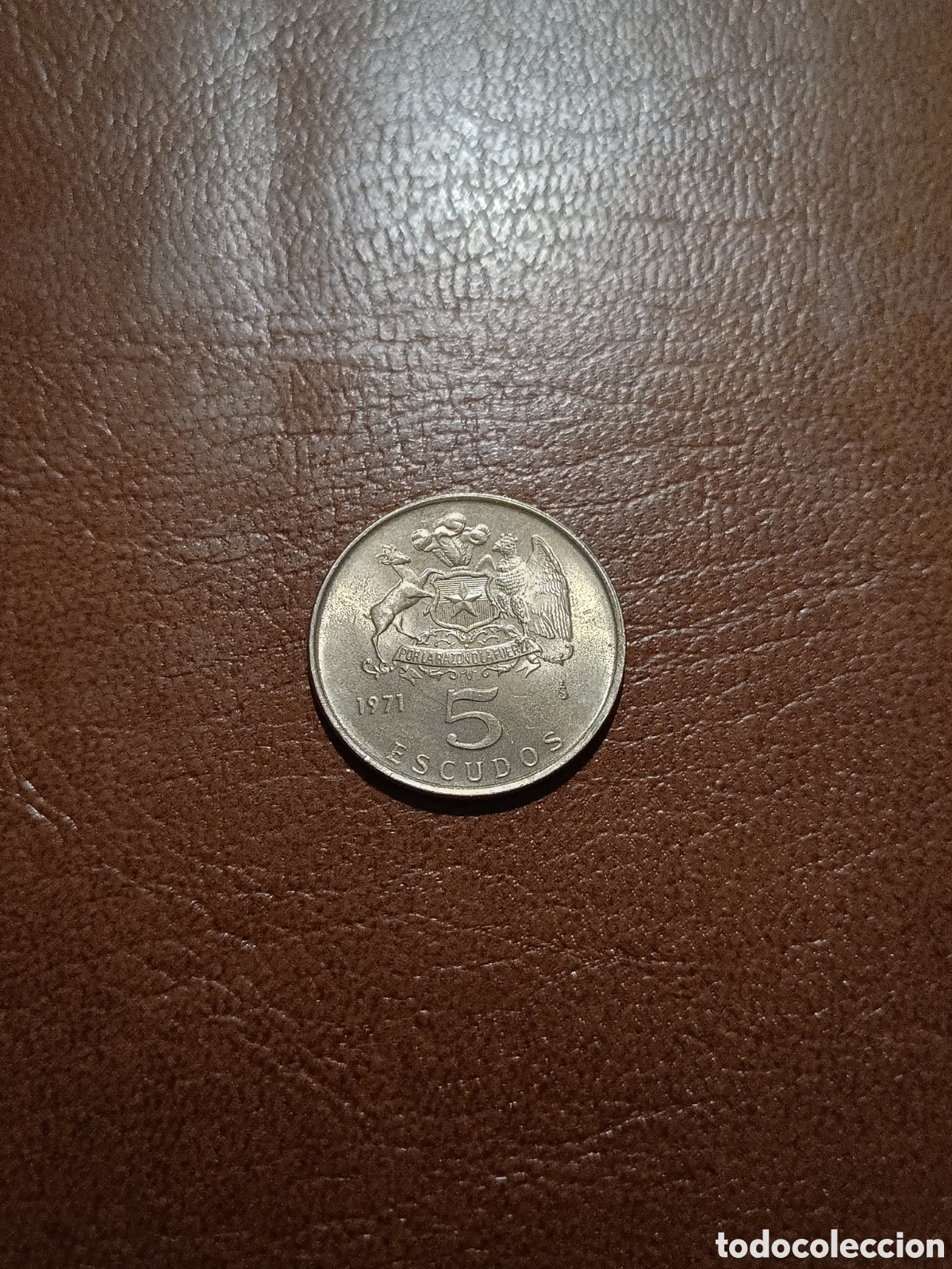 Monedas antiguas de Am&eacute;rica: 5 ESCUDOS 1971 - CHILE - Foto 1
