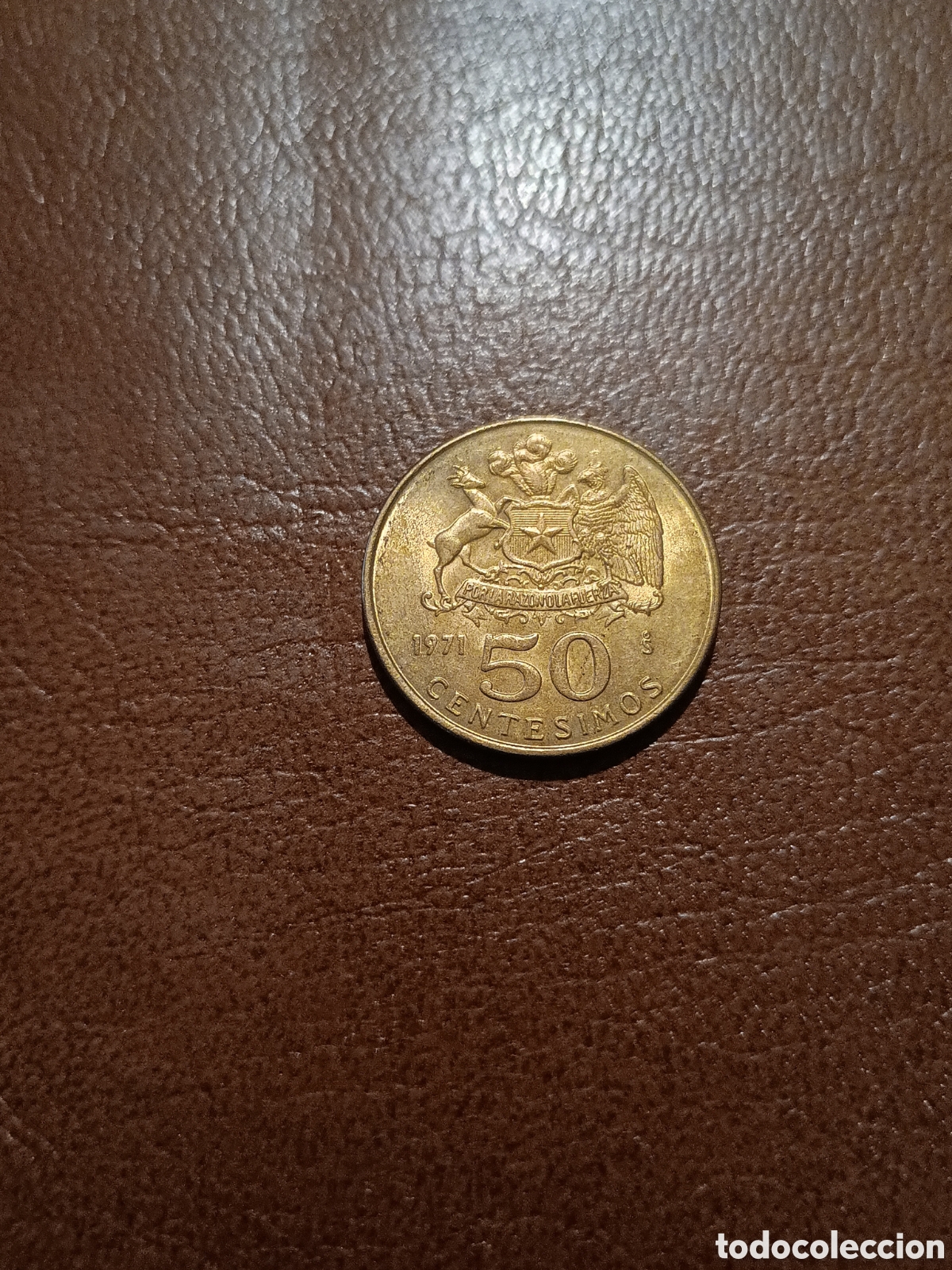 Monedas antiguas de Am&eacute;rica: 50 CENT&Eacute;SIMOS 1971 - CHILE - Foto 1