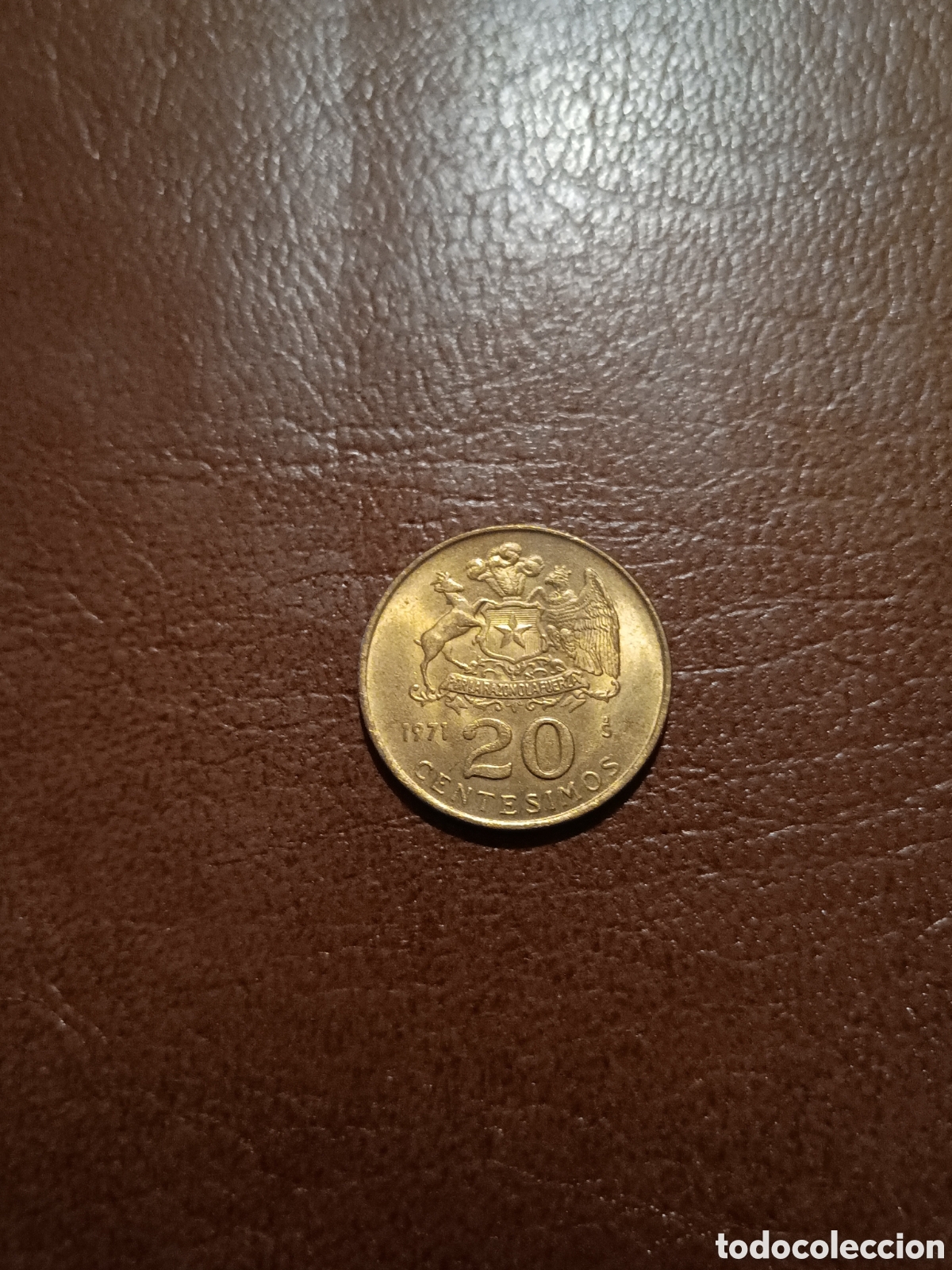 Monedas antiguas de Am&eacute;rica: 20 CENT&Eacute;SIMOS 1971 - CHILE - Foto 1