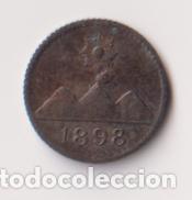 Monedas antiguas de Am&eacute;rica: GUATEMALA A&Ntilde;O 1898 1/4 REAL PLATA (835). PESO 0,8 GR