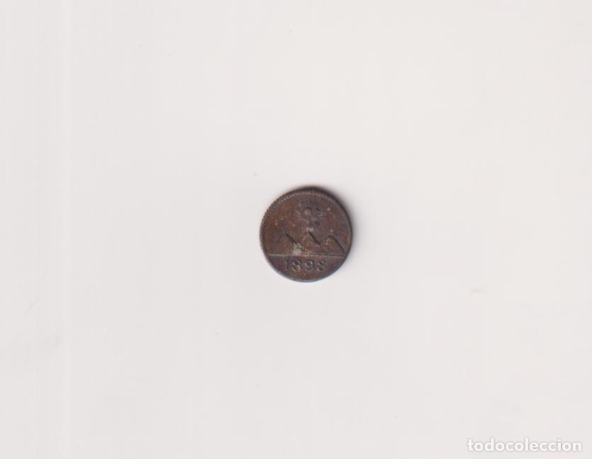 Monedas antiguas de Am&eacute;rica: GUATEMALA A&Ntilde;O 1898 1/4 REAL PLATA (835)