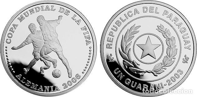 Monedas antiguas de Am&eacute;rica: PARAGUAY 1 GUARANI 2003