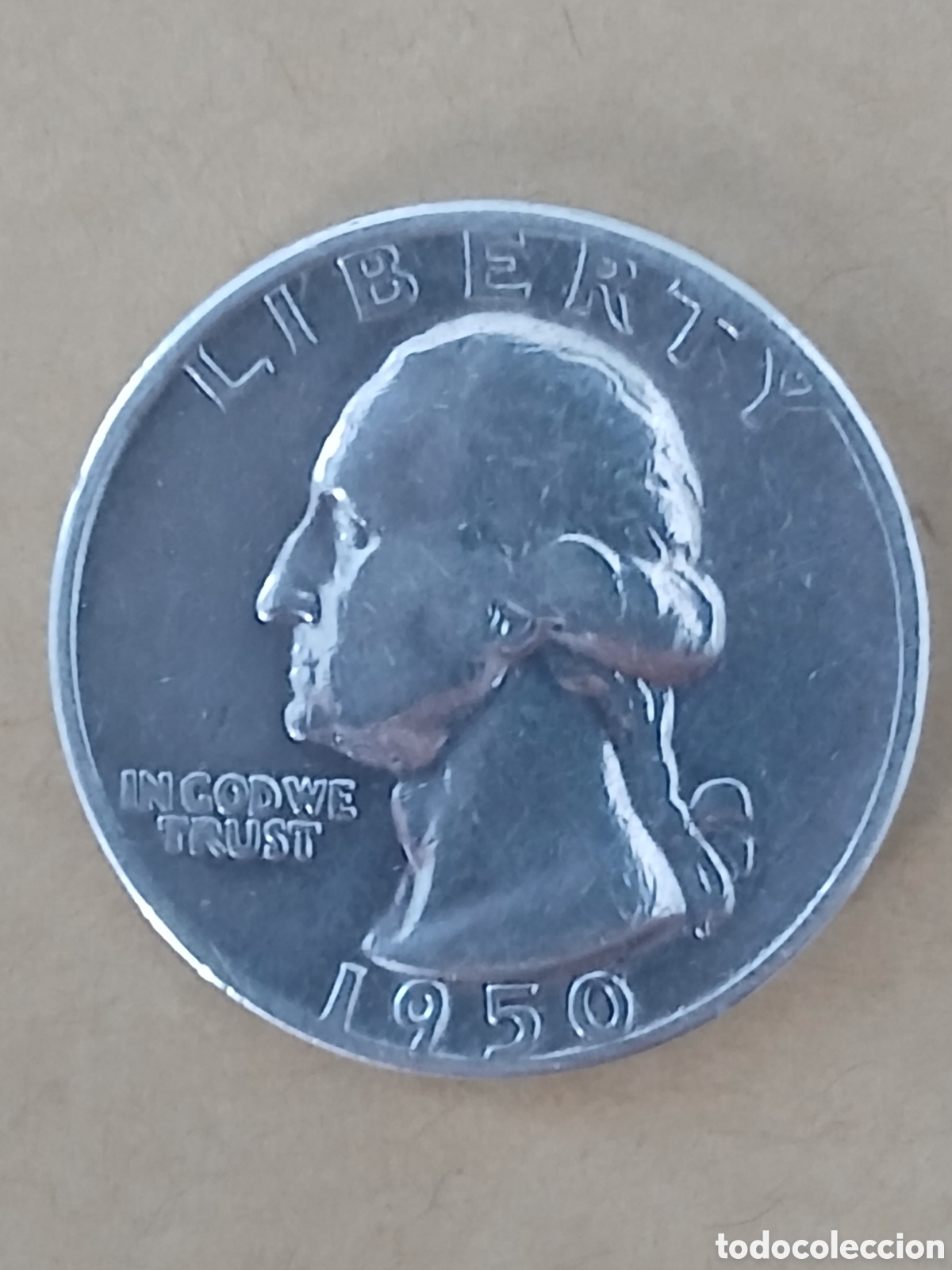 Monedas antiguas de Am&eacute;rica: Cuarto de D&oacute;lar Washington - 1950