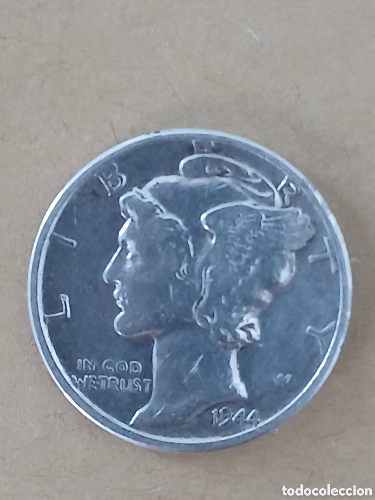 Monedas antiguas de Am&eacute;rica: PLATA.Mercury Dime&rdquo; - 1944