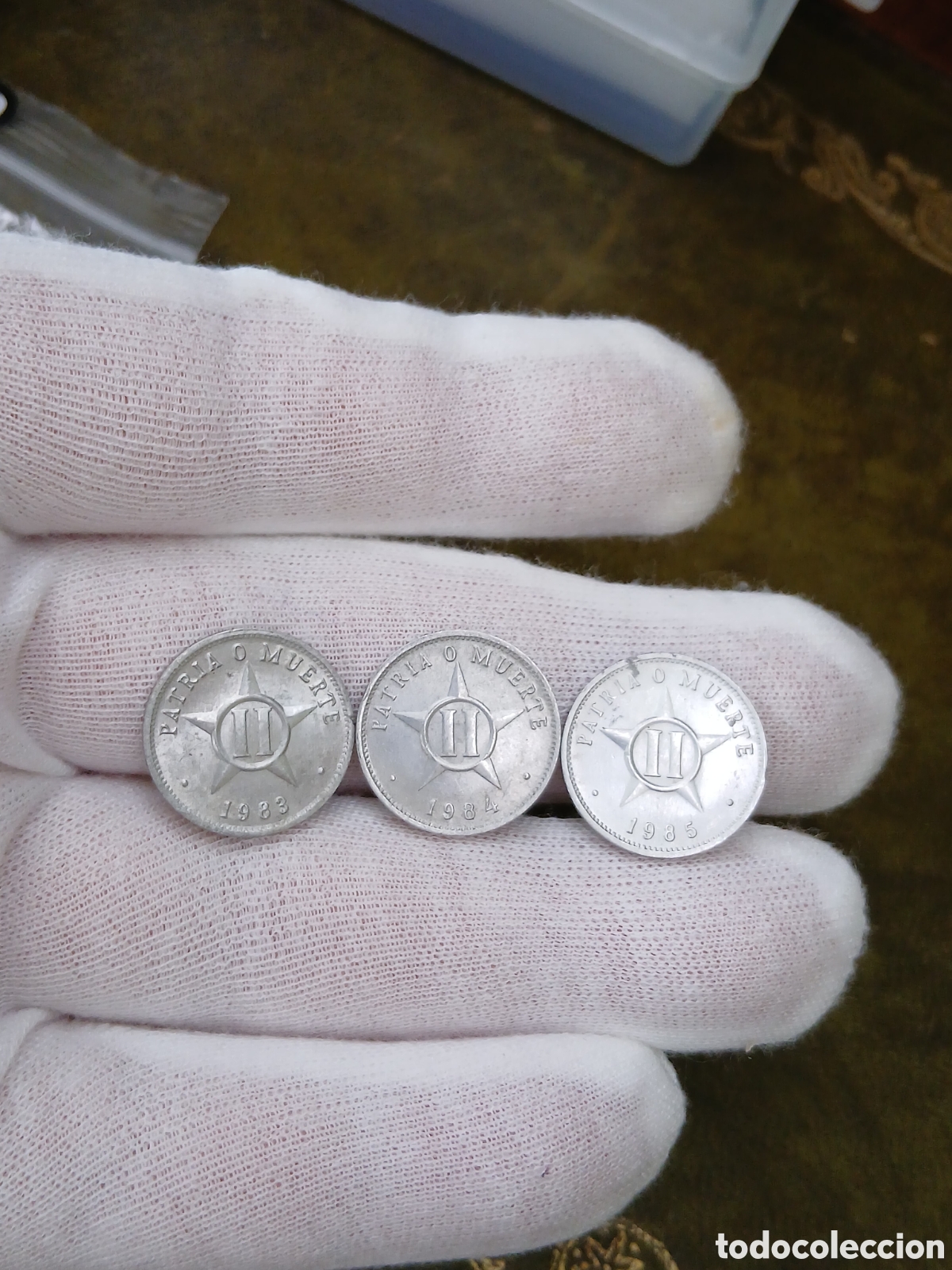 Moedas antigas da Am&eacute;rica: L184M30.Cuba monedas de 2cv 1983-84-85
