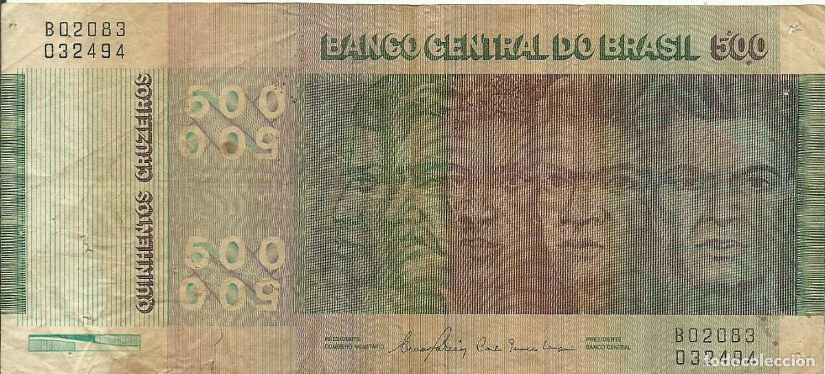 Monedas antiguas de Am&eacute;rica: BRASIL - 500 CRUZEIROS - 1980 - B02083 - 032494 - MUY ESCASA - FOTOS