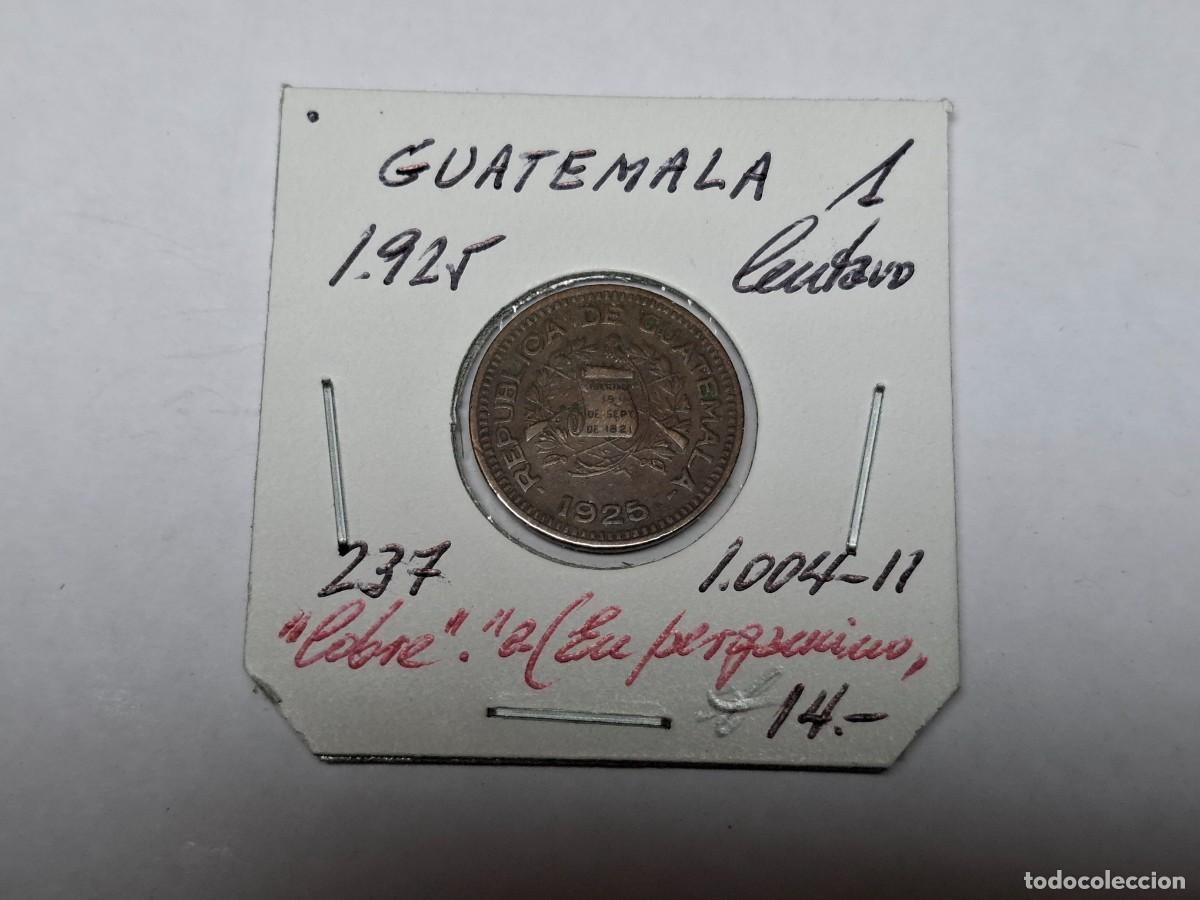Monedas antiguas de Am&eacute;rica: 1 CENTAVO de 1925 KM 237 GUATEMALA en BC+