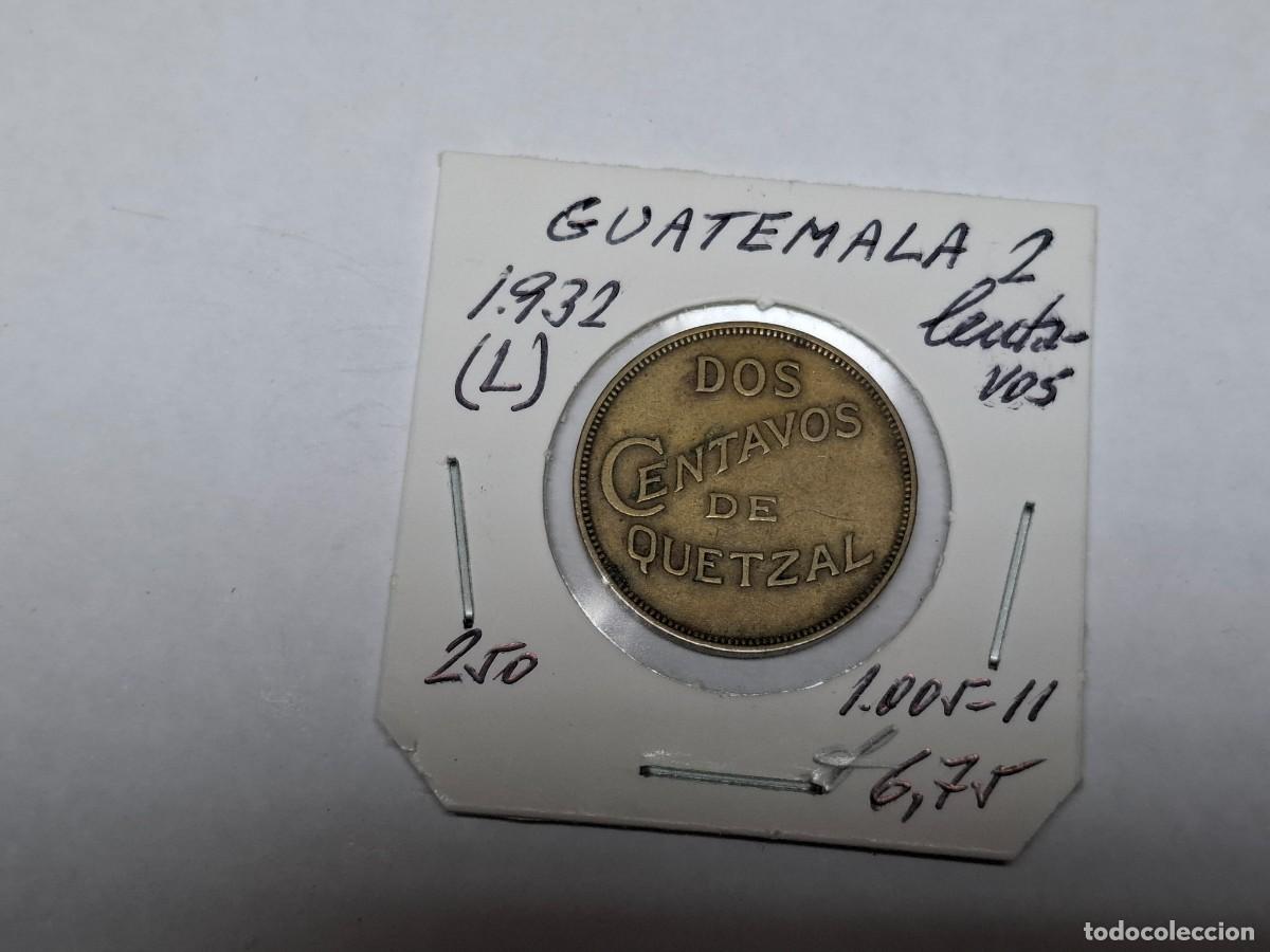 Monedas antiguas de Am&eacute;rica: 2 CENTAVOS de 1932 L KM 250 GUATEMALA en MBC+