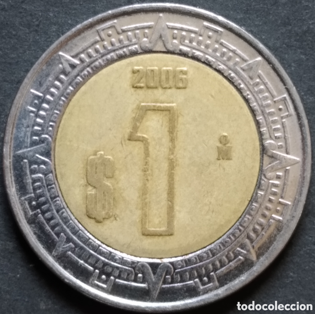 Monedas antiguas de Am&eacute;rica: MONEDA - MEXICO 1 PESO 2006