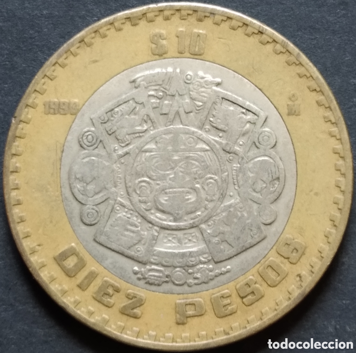 Monedas antiguas de Am&eacute;rica: MONEDA - MEXICO 10 PESOS 1998