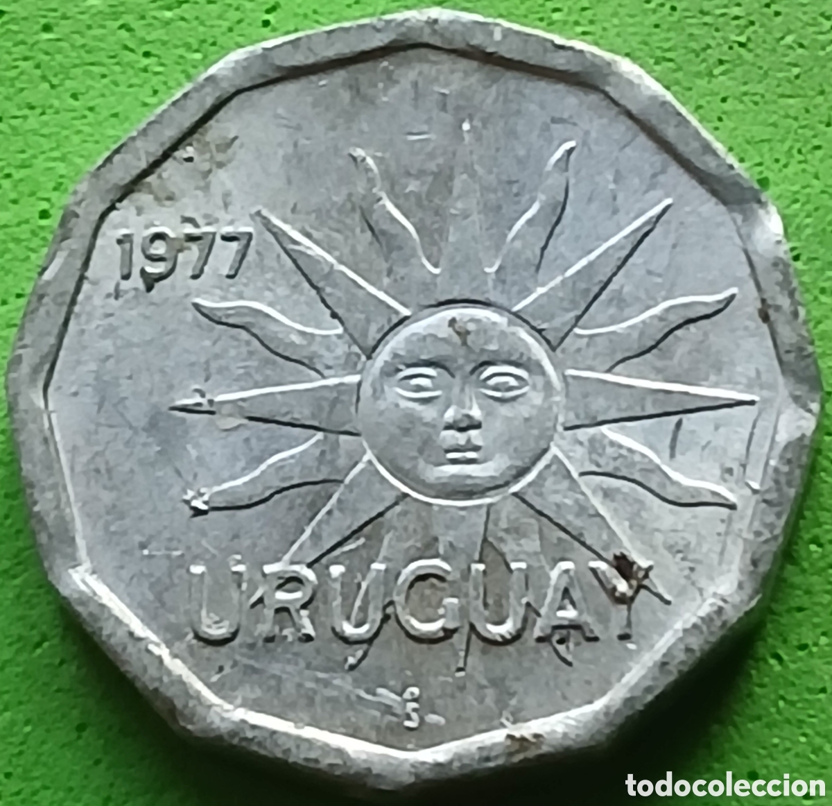 Monedas antiguas de Am&eacute;rica: Uruguay 1 centesimo 1977 km#71