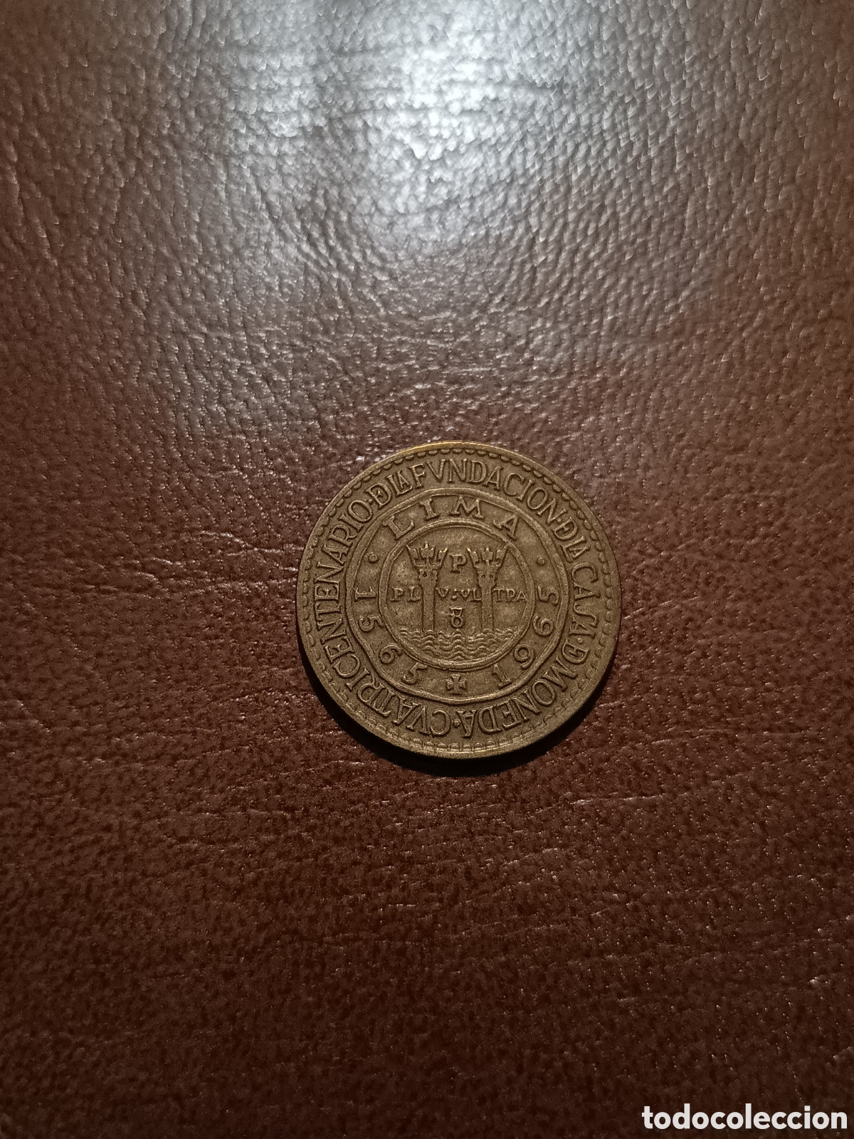 Monedas antiguas de Am&eacute;rica: 1/2 SOL DE ORO 1565 1965 - PER&Uacute;