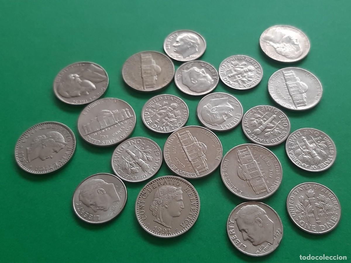 Monedas antiguas de Am&eacute;rica: (MUNDO) LOTE DE MONEDAS