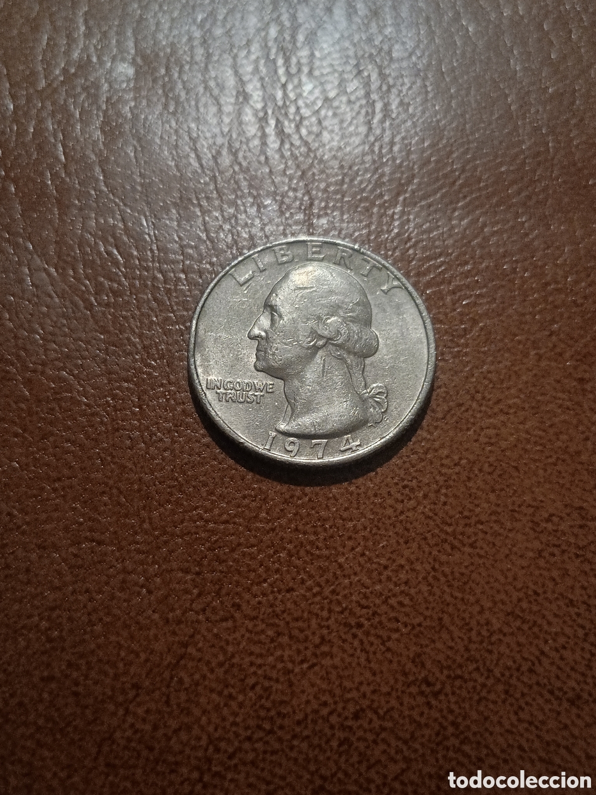 Monedas antiguas de Am&eacute;rica: 1/4 QUARTER DOLLAR 1974 - EEUU