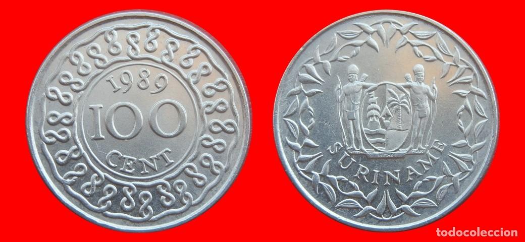 Monedas antiguas de Am&eacute;rica: 100 CENTAVOS 1989 SURINAM SURINAME-152009