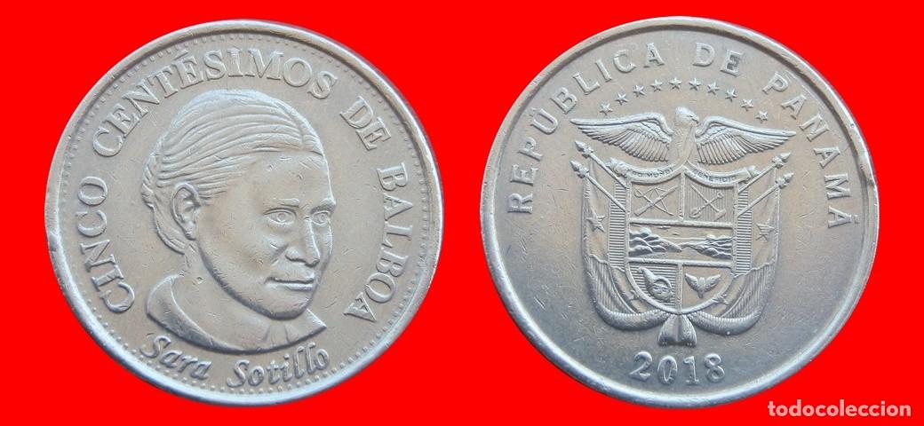 Monedas antiguas de Am&eacute;rica: 5 CENTESIMOS BALBOA 2018 PANAMA-152015