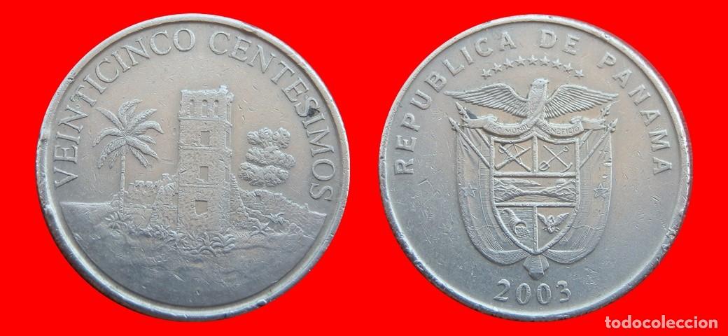 Monedas antiguas de Am&eacute;rica: 25 CENTESIMOS BALBOA 2003 PANAMA-152016