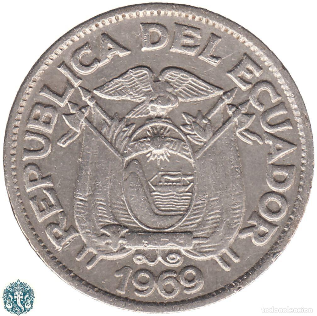 Monedas antiguas de Am&eacute;rica: ECUADOR 20 Centavos 1969 KM#77.1c