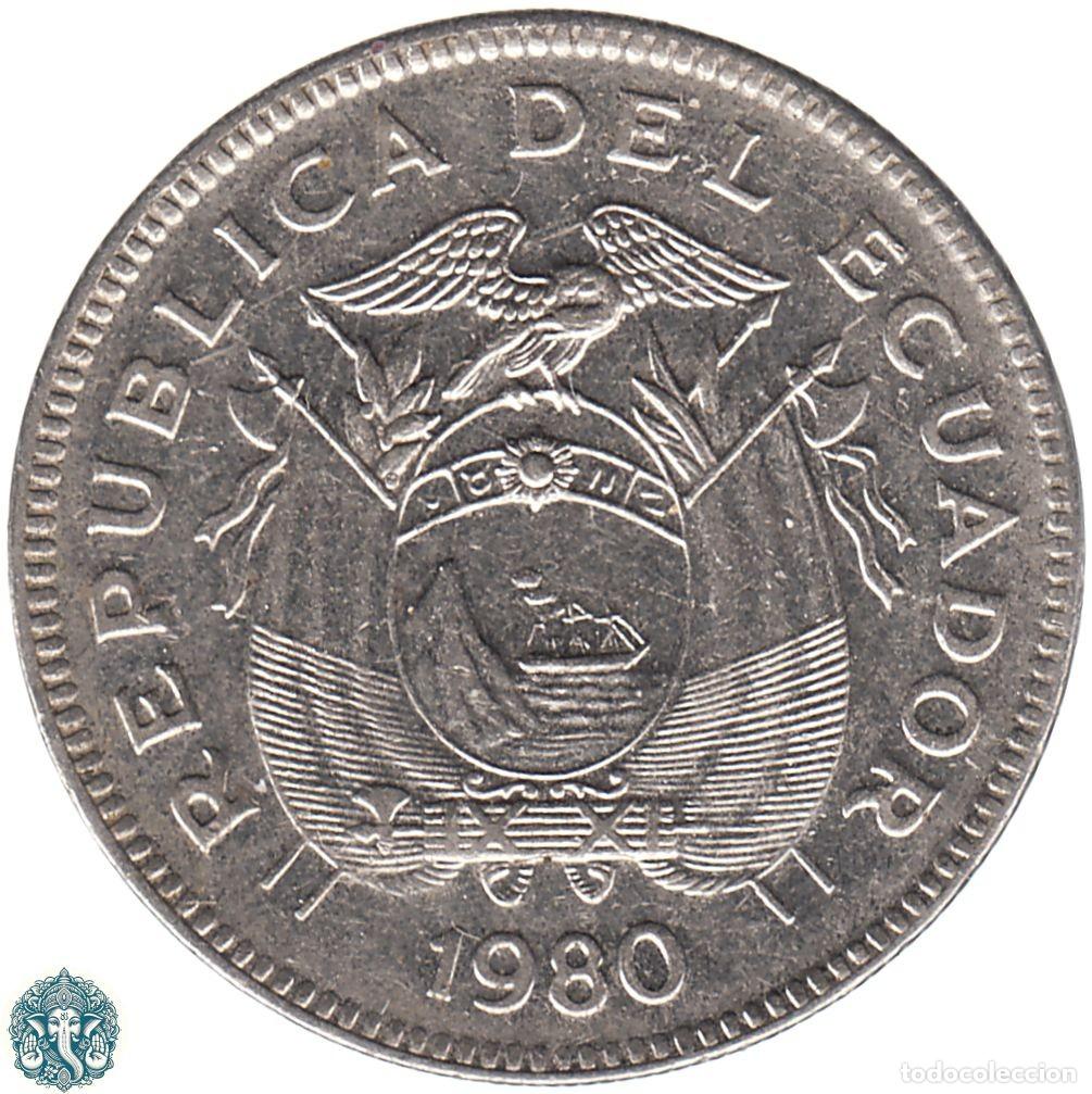 Monedas antiguas de Am&eacute;rica: ECUADOR 20 Centavos 1980 KM#77.2a