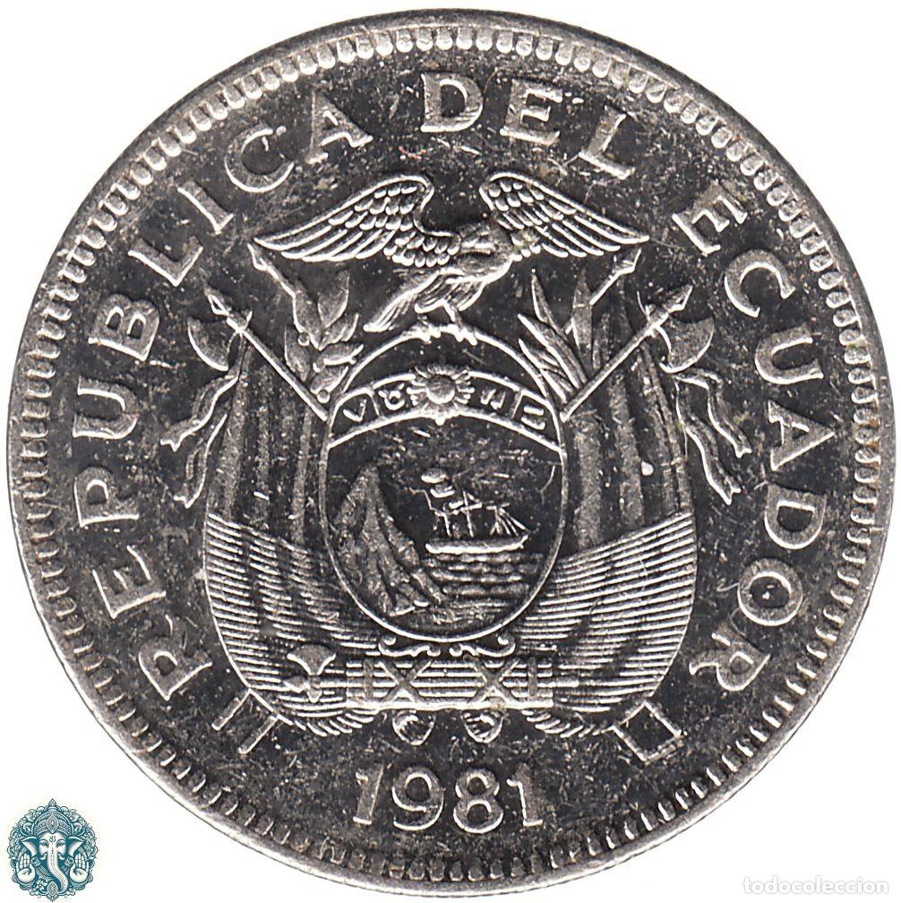 Monedas antiguas de Am&eacute;rica: ECUADOR 20 Centavos 1981 KM#77.2a - Foto 1