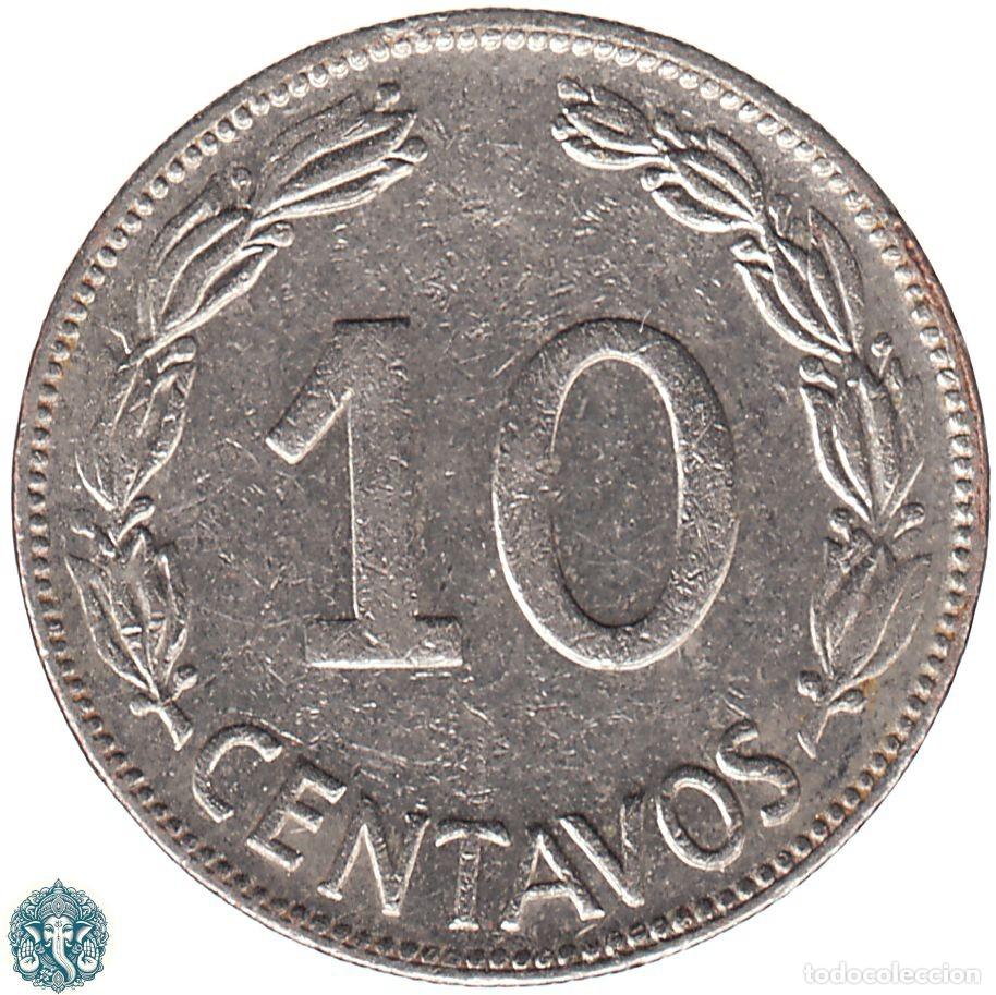 Monedas antiguas de Am&eacute;rica: ECUADOR 10 Centavos 1968 KM#76c - Foto 2