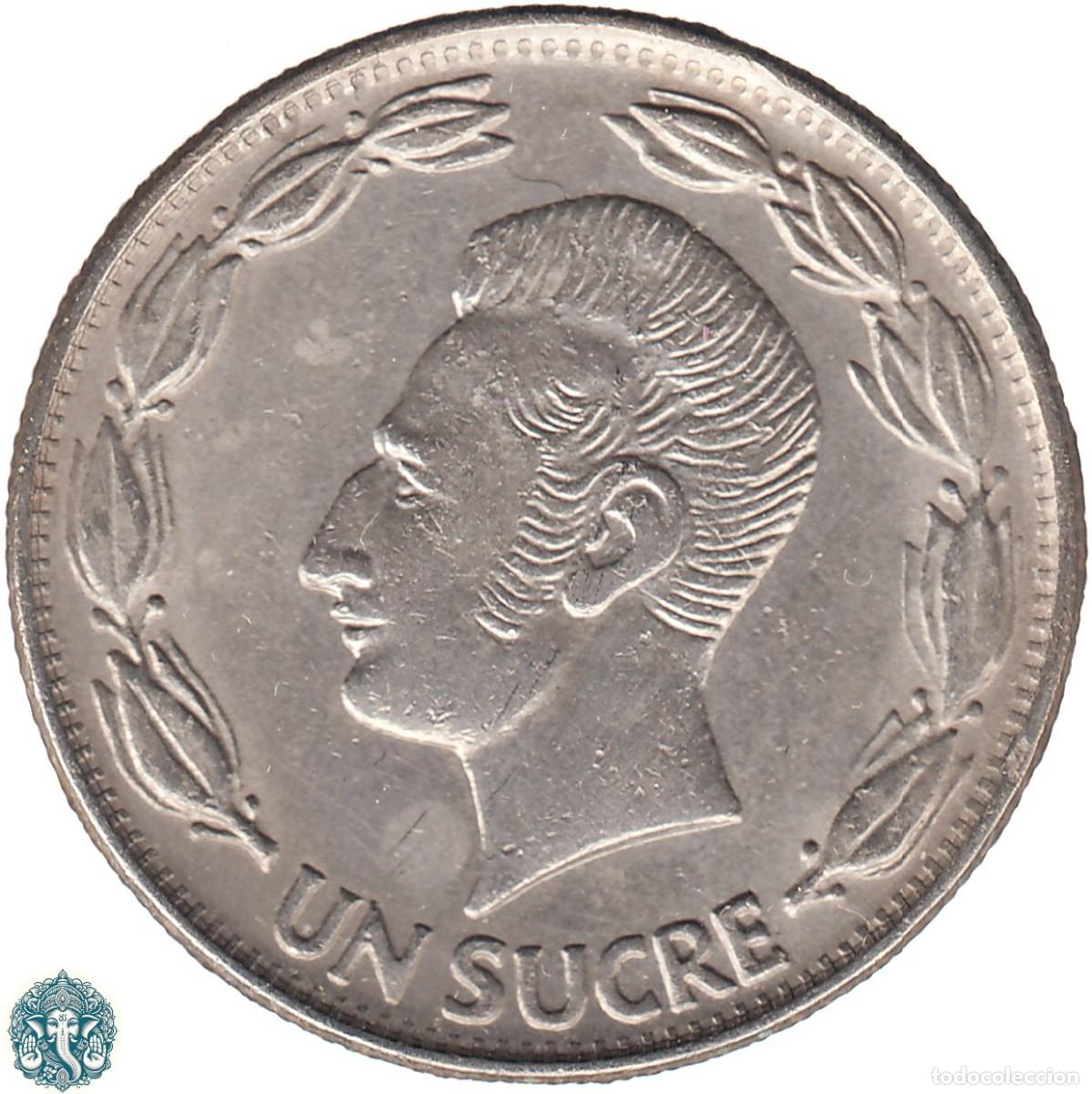 Monedas antiguas de Am&eacute;rica: ECUADOR 1 Sucre 1981 Antonio Jos&eacute; de Sucre KM#78b
