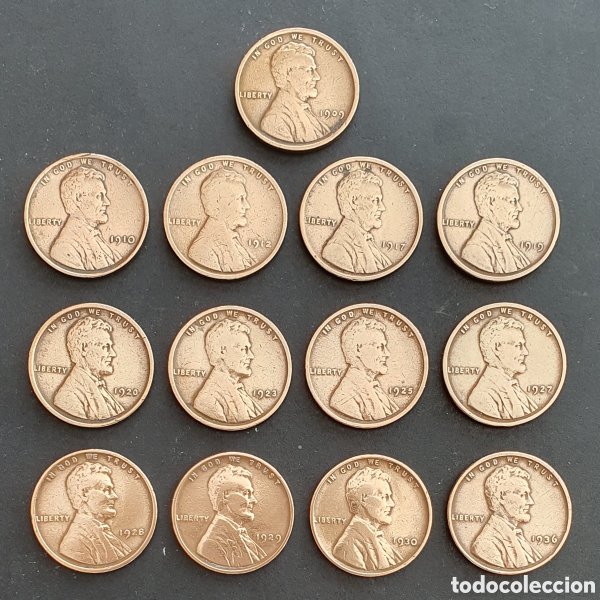 Monedas antiguas de Am&eacute;rica: EEUU 13 CENTAVOS 1909-1936 FILADELFIA