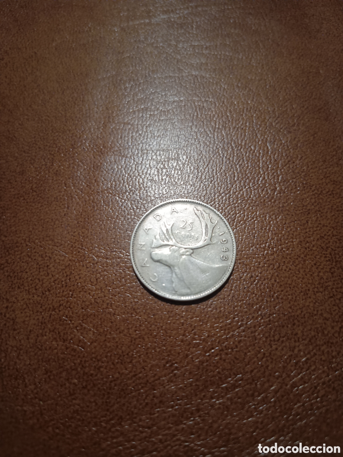 Monedas antiguas de Am&eacute;rica: 25 CENTAVOS 1943 PLATA - CANADA