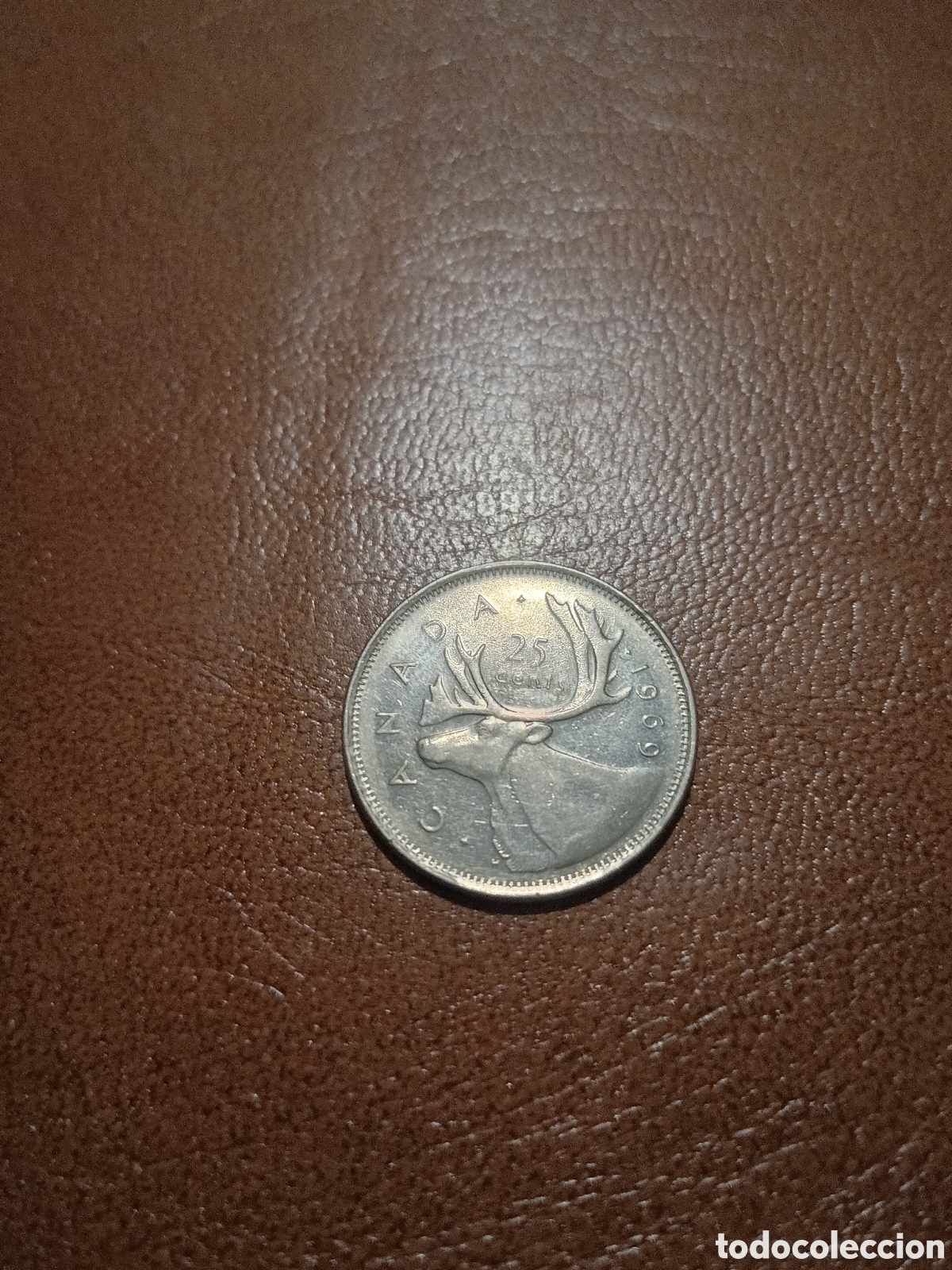 Monedas antiguas de Am&eacute;rica: 25 CENTAVOS 1969 - CANADA