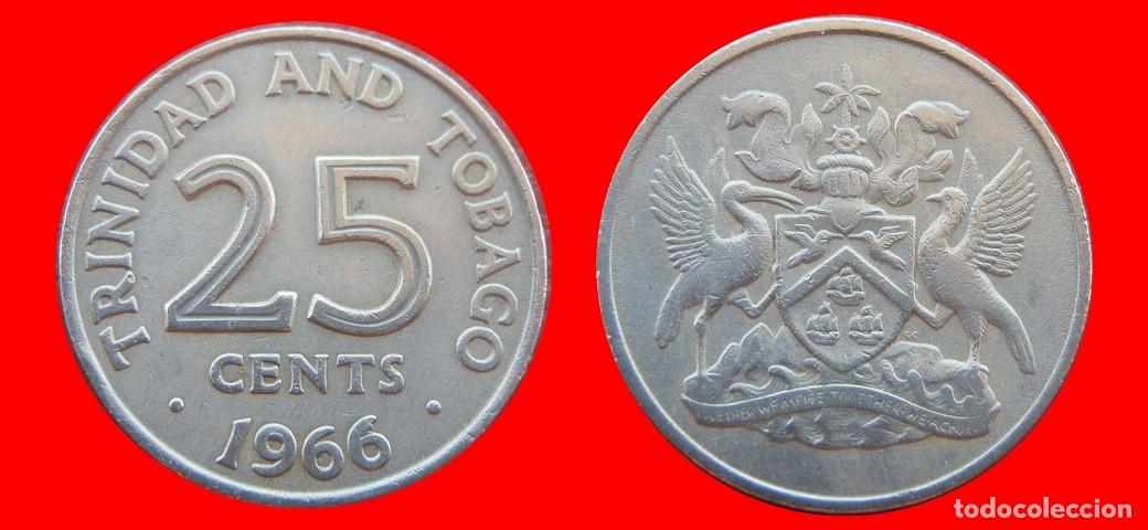 Monedas antiguas de Am&eacute;rica: 25 CENTAVOS 1966 TRINIDAD Y TOBAGO-152055