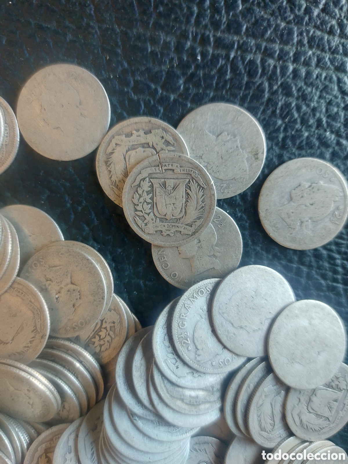 Monedas antiguas de Am&eacute;rica: Monedas de plata dominicanas. - Foto 2