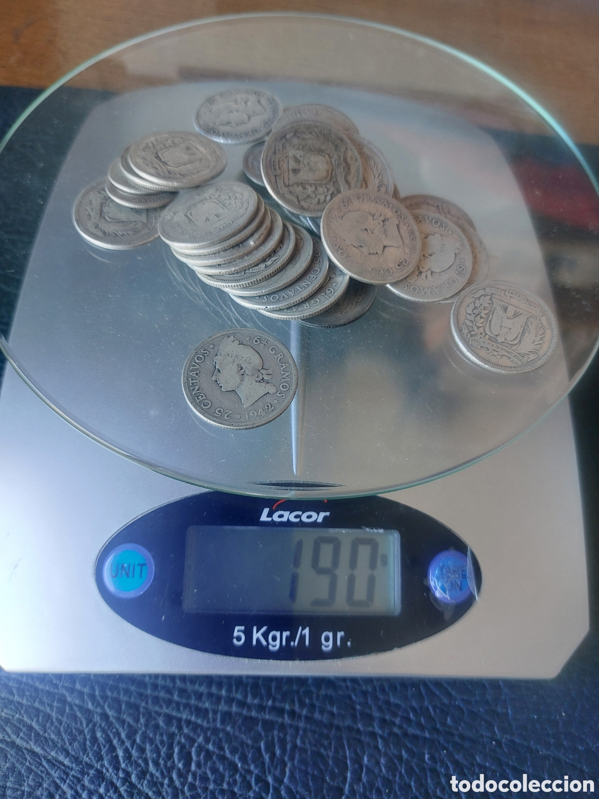Monedas antiguas de Am&eacute;rica: Monedas de plata dominicanas. - Foto 5