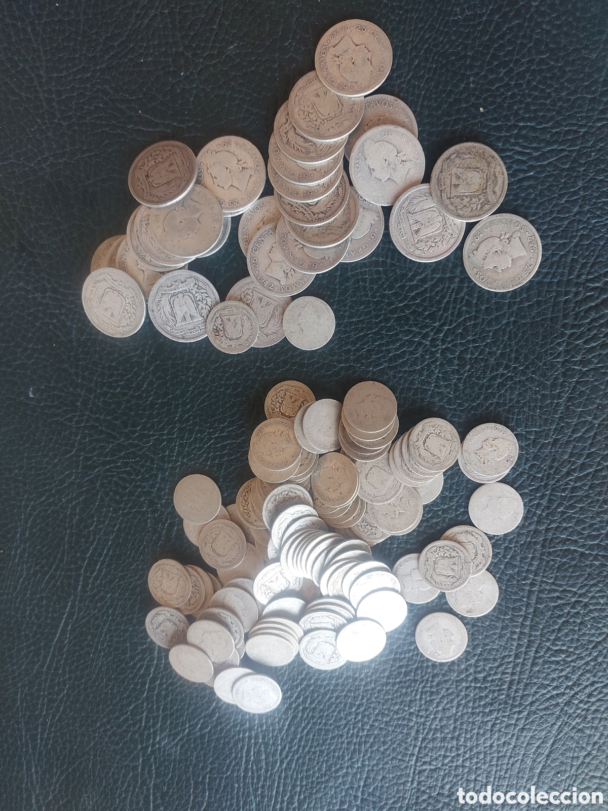 Monedas antiguas de Am&eacute;rica: Monedas de plata dominicanas. - Foto 1