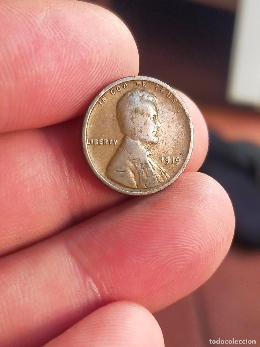 Monedas antiguas de Am&eacute;rica: MONEDA DE 1 UN CENTAVO CENT 1919 USA ESTADOS UNIDOS AMERICA BUENA CONSERVACION